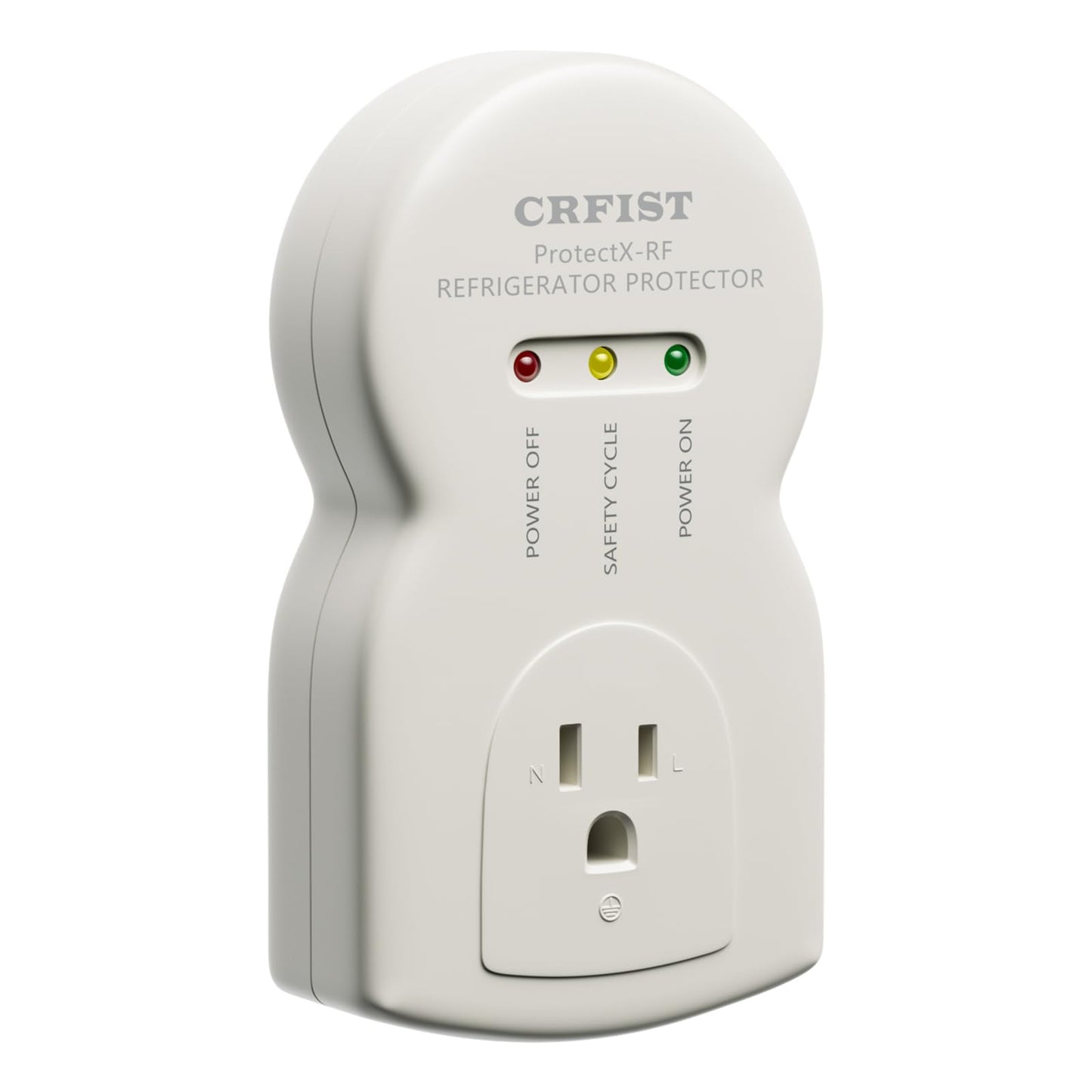 CRFIST Refrigerator-Specific Surge Protector - a Dedicated Single-Outlet Protector Designed for Household appliances, Featuring 1800W/15A Overload