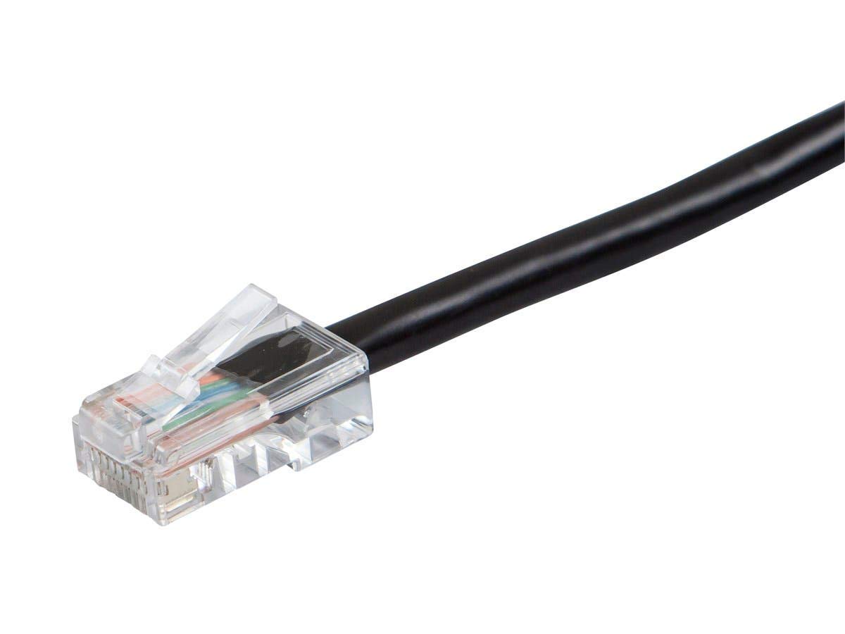 Monoprice Cat6 Ethernet Patch Cable - RJ45, Stranded, 550Mhz, UTP, 24AWG, 50 Feet, Black - Zeroboot Series