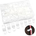 Hocansen 160Pcs Plastic Cable Clamps 8 Size Wire Cable Clips Kit 1/8" 3/16" 1/4" 5/16" 3/8" 1/2" 5/8" 3/4" Nylon Wire Clamp,Cord Fastener Clamp