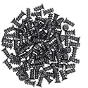 Favordrory M5x10 Black Zinc Computer Case Fan Screws, Computer Cooling Fan Mount Screws, Mounting PC Case Fan Screws, 100 PCS