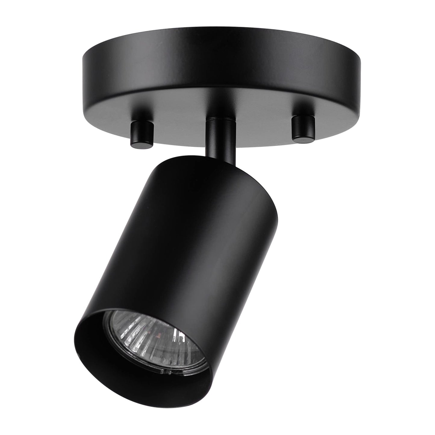 Globe Electric 57498 Pratt 1-Light Track Lighting Spotlight, Matte Black, Bulb Not Included