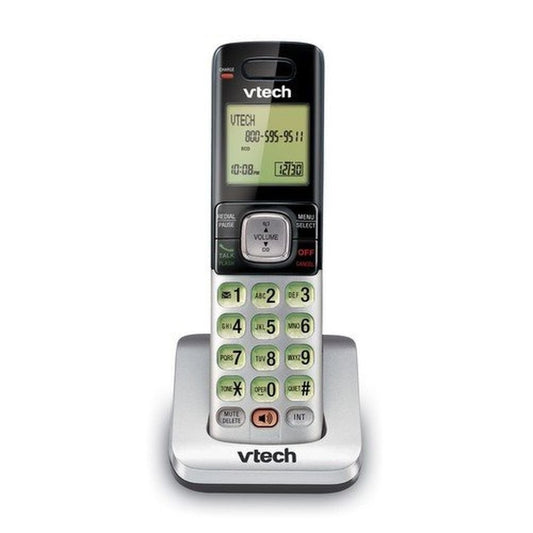 VTech CS6709 Accessory Cordless Handset, Silver/Black | Requires VTech CS6719, CS6729, CS6829, or CS6859 Series Phone System to Operate