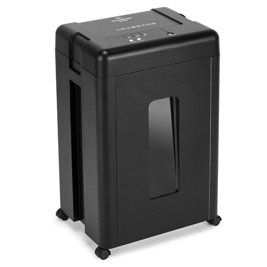 WOLVERINE 15-Sheet Super Micro Cut High Security Level P-5 Heavy Duty Paper/CD/Card Shredder for Home Office, Ultra Quiet by Manganese-Steel Cutter