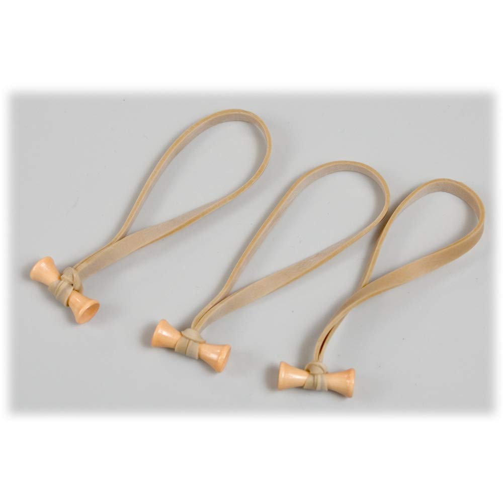 BongoTies® Natural Color Bongo Ties B5-02 - 10 Pack ~ Professional cable ties made of natural rubber and bamboo ~ HANDY TIES FOR CABLES AND OTHER