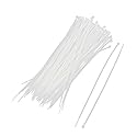 uxcell Nylon Wire Zip Cable Organizer Tie, 2.5mm x 200mm, 100pcs, White