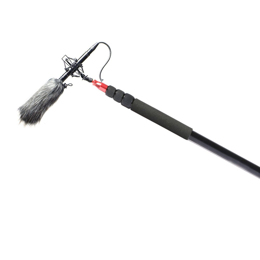 Nicama 11.5 ft Professional Handheld Boom pole for Shotgun Microphones,Lightweight, Easy Twist Locks,Padded Handle