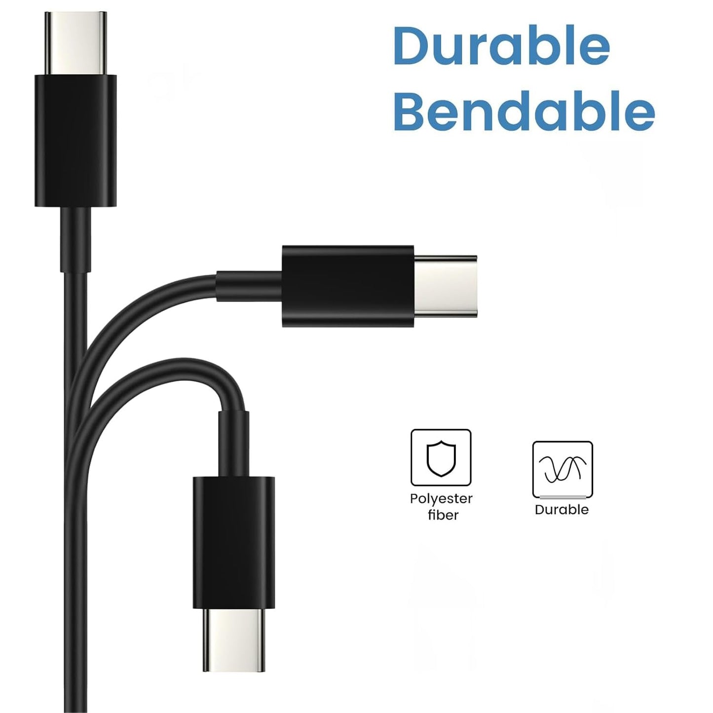 GTRXHIJV USB C to USB C Cable, Fast Charging Cable, Type C Charging Cables, USB C Cable Suitable for iPhone 17 16 15 14 13 12Pro Plus Pro Max,S25 S24