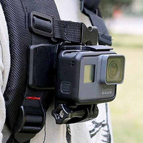 Acxico 2Pcs 360 Rotary Backpack Hat Mounts Clip Fast Clamp Mount for GoPro Hero 2 3 3+ 4
