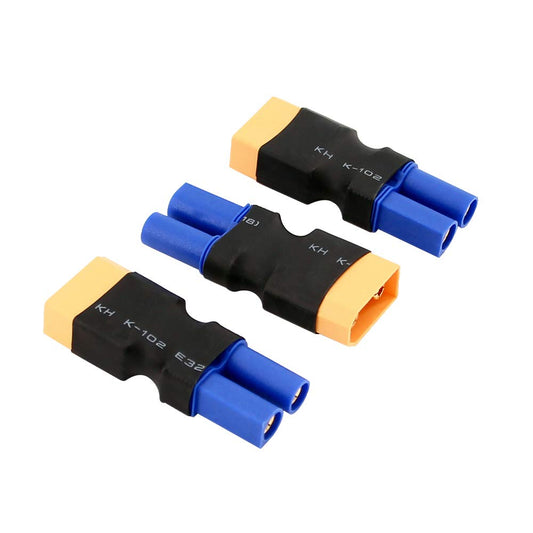 BDHI 3pcs XT90 / XT-90 Male to EC5 Female Connector Adapter - Heavy Duty Adapter(B02-3)