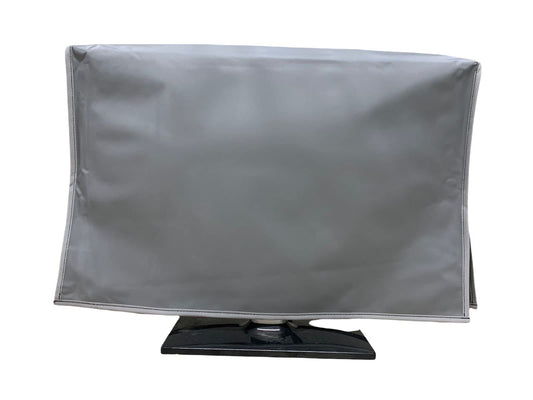 The Perfect Dust Cover LLC Silver Gray Nylon Monitor Cover, Anti Static & Waterproof, Fits 24" LED/LCD Monitors, Dimensions 23"W x 3"D x 16"H