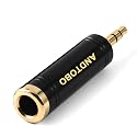 ANDTOBO 3.5mm Male to 1/4'' Female Stereo Pure Copper Headphone Adapter,3.5mm(1/8'') Plug Male to 6.35mm (1/4'') Jack Female Stereo Adapter
