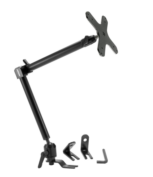 ARKON Mounts VESA-Compatible Car Seat Rail Mount & 22" Adjustable Arm | Designed for VESA 75/100 Compatible Devices | Strong Multi-Angle Arm |