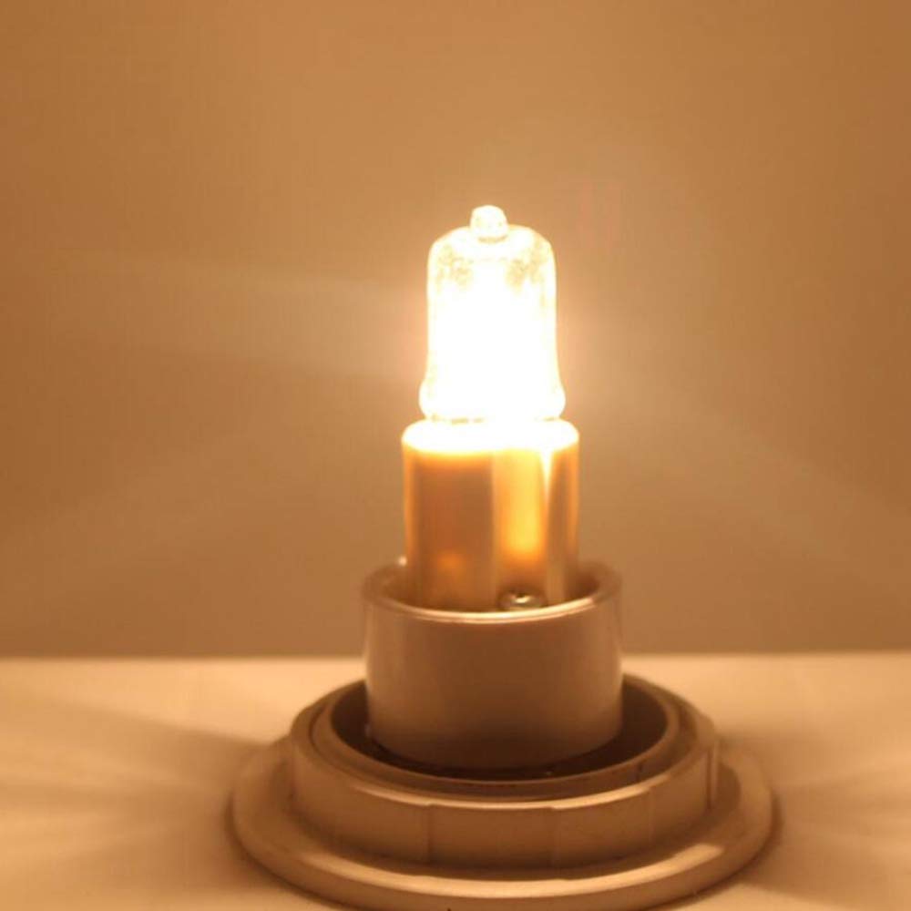 G8 Frosted Halogen Bulbs 20W G8 20 Watt 120V Halogen Light Bulbs T4 JCD Type 120V Bi-Pin Base G8 Lamp for Under Cabinet Puck Lighting, Frosted Glass