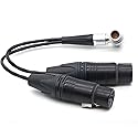 SZJELEN Atomos Shogun Monitor Audio Input Cable,10pin to XLR 3pin Female Connector Breakout Audio Input Cable for Atomos Shogun Monitor Recorder