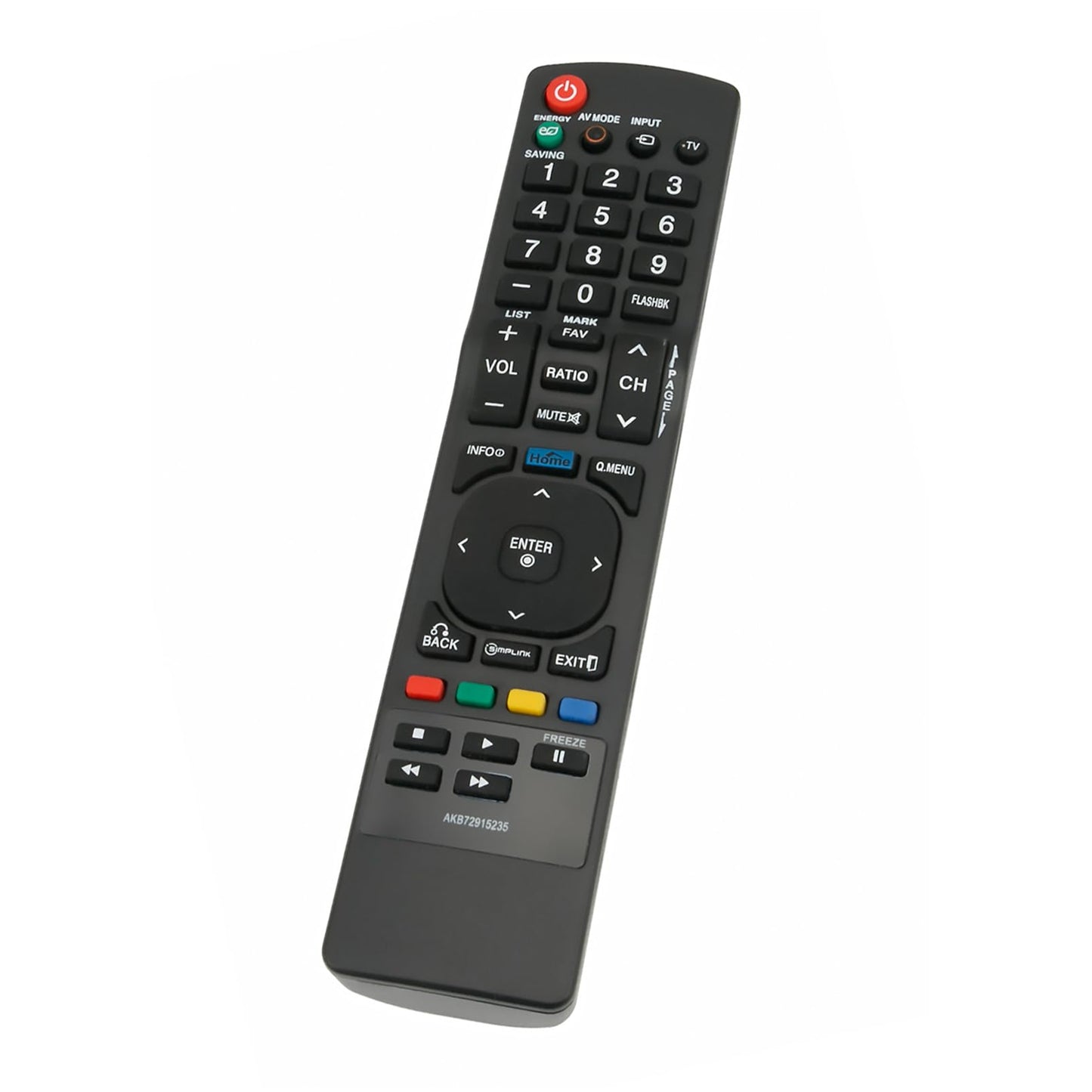 AKB72915235 Replace Remote Control fit for LG Plasma TV 42PT200 42PT250U 42PT330 42PT350 50PV430 50PV450 50PV450C 50PV550U 60PV250 60PV450 42PJ340