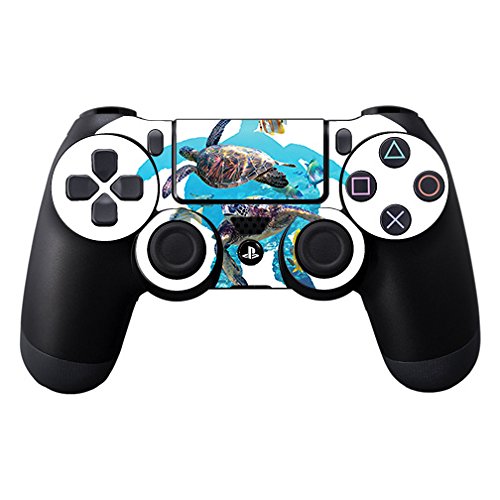MightySkins Skin Compatible with Sony PS4 Controller - Turtly Cool | Protective, Durable, and Unique Vinyl Decal wrap Cover | Easy to Apply, Remove