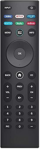 XRT140 Manufacturer Replacement Remote Control for Vizio Smart TV V435-H1 V555-H1 V605-H3 V655-H9 M50Q7-H1 M55Q7-H1 M55Q8-H1 M65Q7-H1 M65Q8-H1