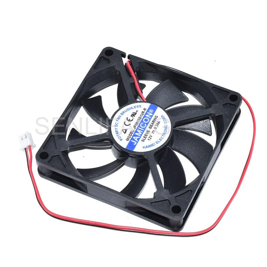 New 8CM Square Cooling JF0815S1UR-R DC 12V 0.34A 80x80x15mm 2-Wire Server Cooler Fan