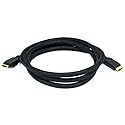 Monoprice Commercial 6ft 24AWG CL2 High Speed HDMI Cable With Ethernet w/ Net Jacket - Black