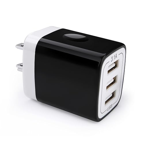 USB Wall Charger, 18W 3Amp Fast Cube Charger Block - Compatible iPhone 15/14/13/12/11/Xs/XR/X/8/7/6, Samsung A14 A13 A53 S23 S22 S21 S10 S9 S8