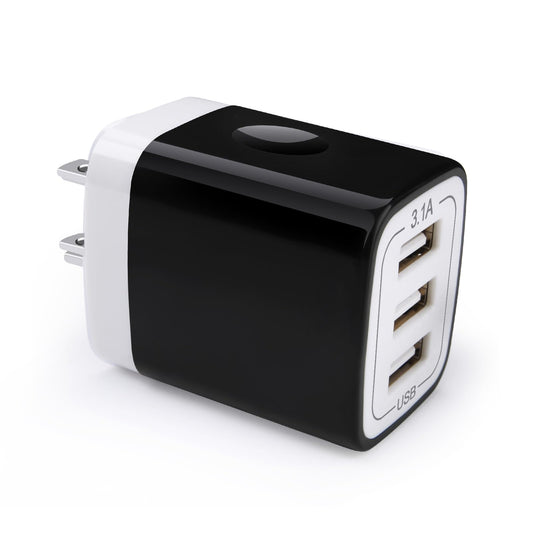 USB Wall Charger, 18W 3Amp Fast Cube Charger Block - Compatible iPhone 15/14/13/12/11/Xs/XR/X/8/7/6, Samsung A14 A13 A53 S23 S22 S21 S10 S9 S8