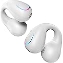 SHIJIAET Open Ear Clip Earbuds Over The Ear Headphones Wireless Bluetooth Waterproof Bone Conduction Earbuds for Fitness and Running, Secure Fit…