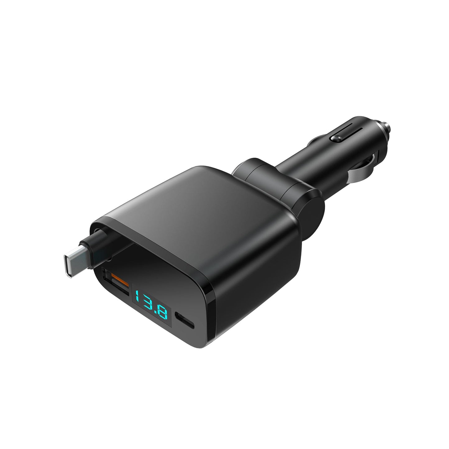 Retractable Car Charger 3 in 1, USB C Car Accessories Adapter for iPhone 16 USB C Charger Fast Charging,for iPhone 15 14 13 12 Pro Max