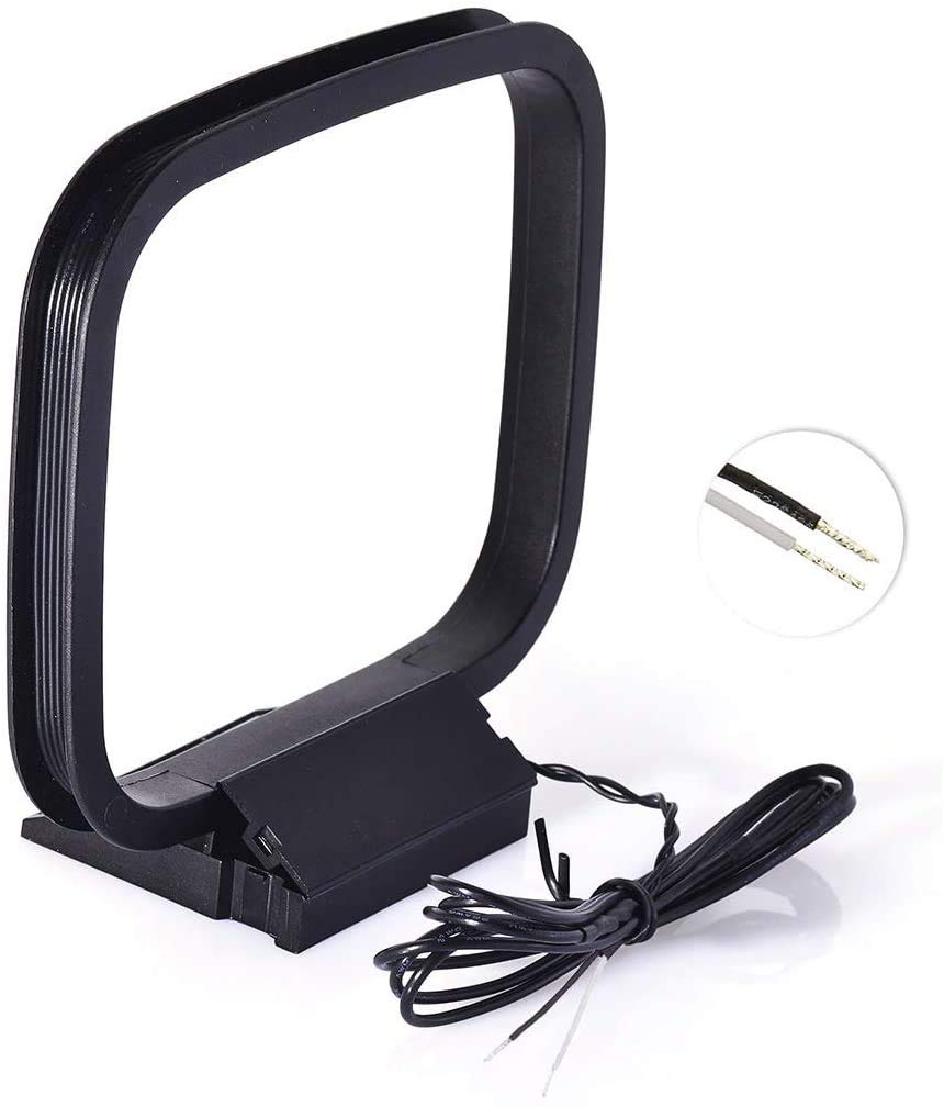 Bingfu FM Radio Dipole Antenna 75 Ohm Indoor AM Loop Antenna for Pioneer Onkyo Yamaha Marantz Indoor Bluetooth Home Stereo Receiver AV Audio Video