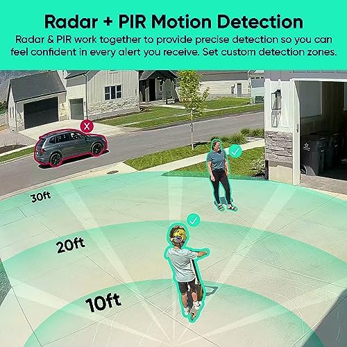 WYZE Wireless Outdoor/Indoor Battery Security Camera, 2.5K HDR Color Night Vision, Integrated Spotlight & Siren, Motion Detection, 2-Way Audio, Alexa