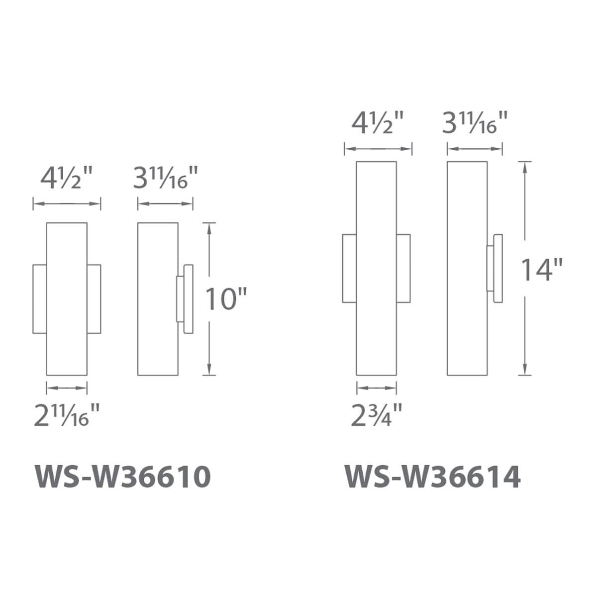 WAC Lighting dweLED, Caliber 2 Light LED Indoor and Outdoor Wall Light 3000K in Bronze