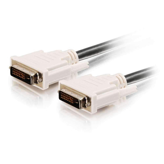 C2G Legrand DVI-D to DVI-D Video Cable, Male to Male Dual Link Digital Video Cable, Black Computer Cable, 2 Meter (6.6 Foot) Monitor Cable, 1 Count