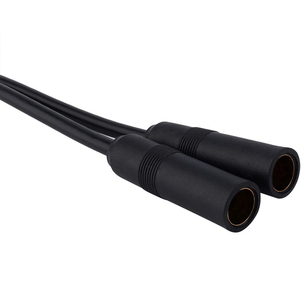 Car AM FM Antenna Splitter Adapter Car Auto Radio Antenna Splitter Stereo Cable 1 Male to 2 Female Y Adaptor Connector for Car Truck Vehicle Radio