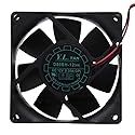 D80BH-12 12V 0.30A 80MM Fan - 8CM 8025 2-Wire Cooling Fan, Black