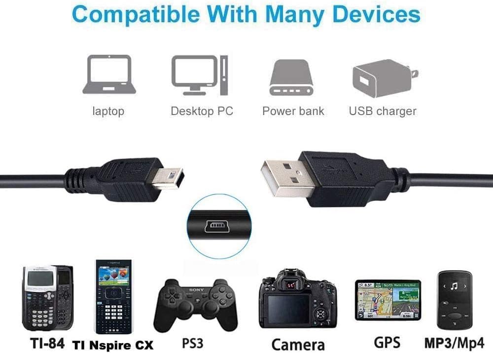 FocalTop USB Power Charging Cable Cord for 808 Audio CANZ SP880 SP880BK SP880RD Speaker