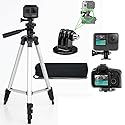 GoPro Tripod 50 Inch Aluminum Action Camera Tripod with Bubble Level - Compatible with GoPro HERO Cameras, Includes Tripod Mount & eCostConnection