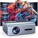 [Electric Focus] Projector with Wifi and Bluetooth, 22000L Auto Keystone Outdoor Projector 4K Support, JOWLURK Native 1080p Movie Projector