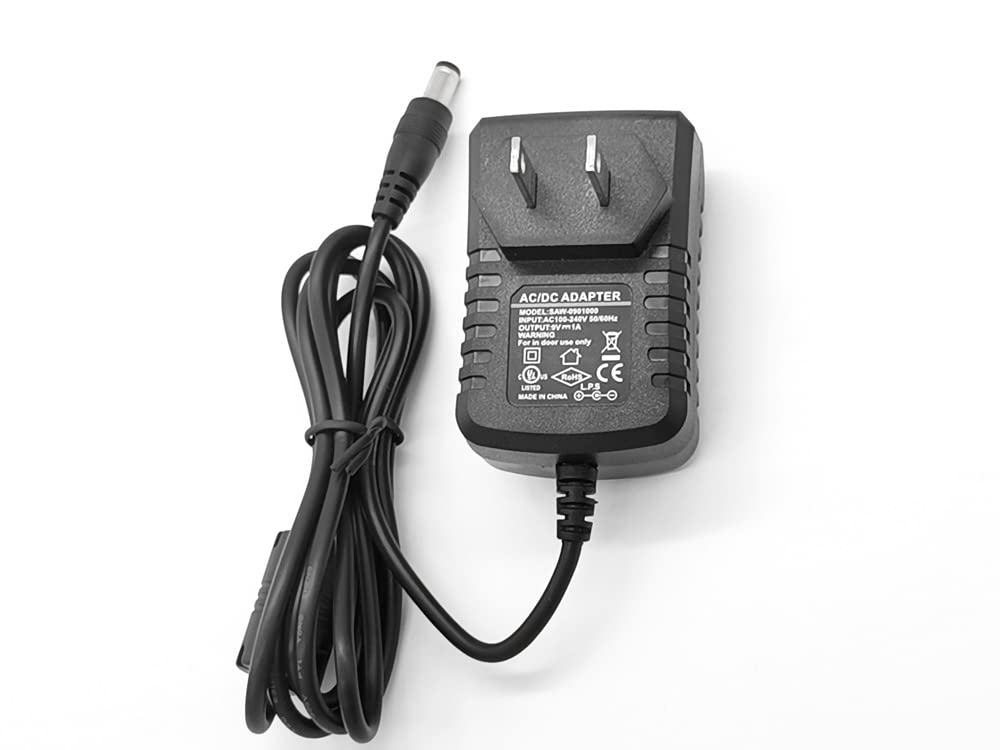 Pigtone 9V DC 1A Power Supply Adapter for Guitar Effects Pedal Center Negative