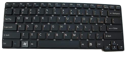 wangpeng® New Black US Laptop Keyboard for Sony Vaio VPC-CW VPCCW VPC-CW1EFX VPC-CW22FX VPC-CW21FX Keyboard No Frame