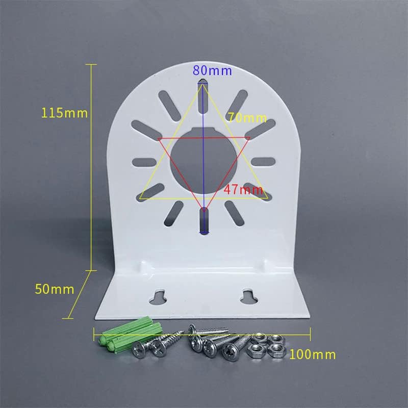 L-Shape Dome CCTV Security Camera Mount Bracket Metal Right Angle Wall Ceiling Mount Bracket for 2.5 inch Video Surveillance Mini Dome IP Camera Side