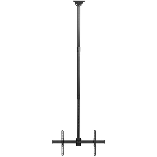 VIVO Ceiling Swivel TV Mount for 37 to 90 inch Screens, Telescoping Height Adjustment with 10ft Extension Pole, Fits Pitched/Vaulted Roof, VESA up
