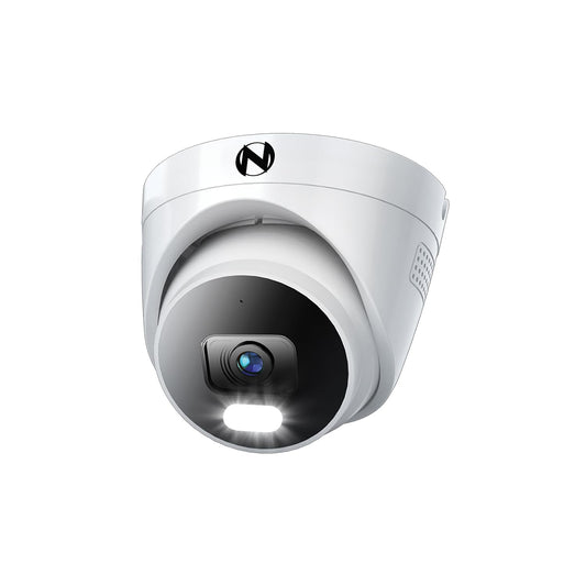 Night Owl Add On Wired IP 4K HD Indoor/Outdoor Deterrence Dome Camera with 2-Way Audio (1-Pack) - Camera Cable Not Included (Requires Compatible NVR