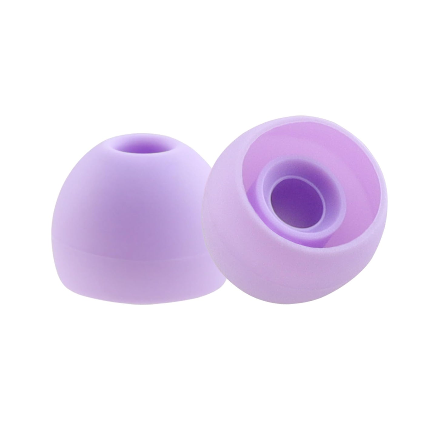 NANLANFAN Replacement Silicone Ear Tips for bmani T16 / occiam T17 / TOZO T6 / TOZO T10 / bmanl T16 / TONEMAC N18 Earbuds, 15 Pairs (S/M/L) (Purple)