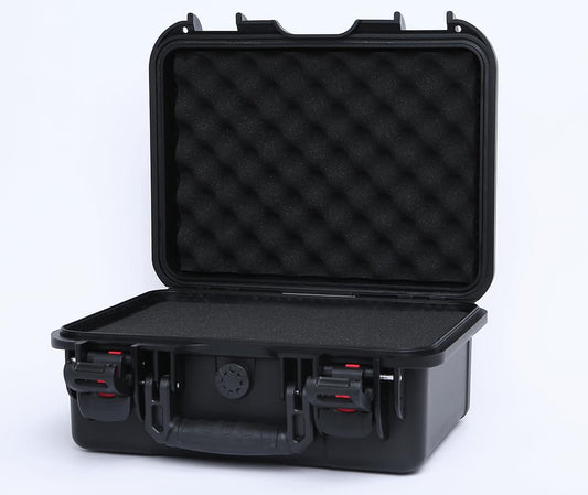 AxiGear 15in Waterproof Hard Case with DIY Customizable Foam Insert (13.5 x 10 x 6in Interior)