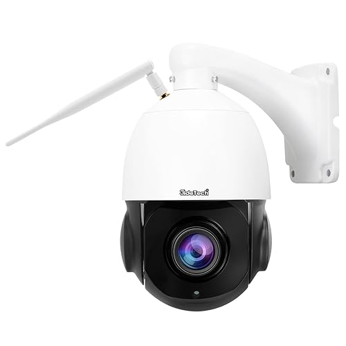 YoLuKe PTZ Camera Outdoor,5MP 20X Optical Zoom WiFi IP Camera with 360° Rotate and 1000ft View Distance/Human Detection & Auto Tracking/Two Way