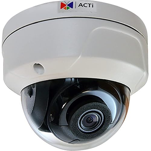 ACTi A71 4MP Outdoor Dome Camera with D/N, Adaptive IR, Extreme WDR, SLLS, Fixed Lens, f2.8mm/F1.6, H.265/H.264, 1080p/30fps, 3D DNR, Audio