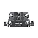 NICEYRIG Multipurpose Camera Base Plate with 15mm Rod Rail Clamp for DSLR Rig Support System
