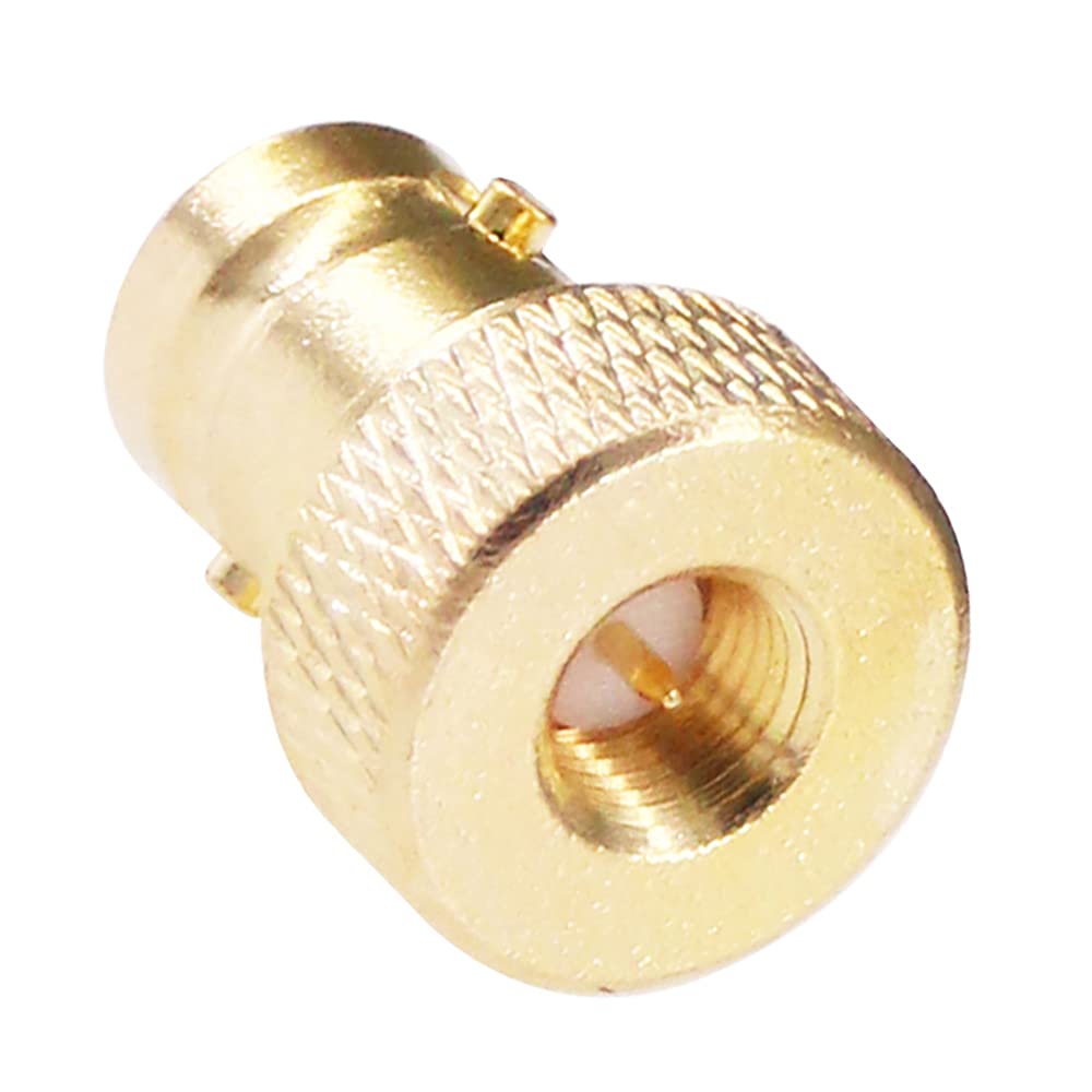RFaha 5pcs SMA Male to BNC Female RF Coax Adapter SMA to BNC Gold Plated Coaxial Connector(F42-5)