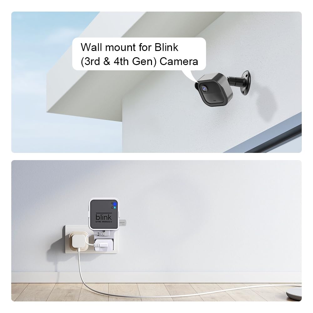 All-New Blink Outdoor Camera Wall Mount for Blink Outdoor 4 / 3rd Gen / Outdoor 2K+ Camera, Weatherproof Protective Cover and 360 Degree Adjustable