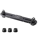 Stereo Mic Bar, Adjustable Dual Microphone Mount Bar,Universal Double Mic Holder for Stand,Precision Stereo Spacing Mic Bar for Podcast,Live