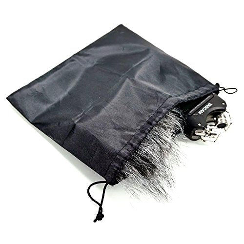 CamDesign Furry Microphone Windscreen Wind Muff Compatible with Portable Digital audio Recorders up to 10cmX14cm fits Zoom H4n H5 H6 Tascam DR-40
